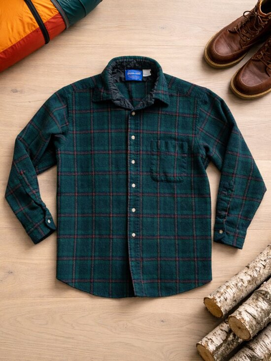 Pendleton Tops - Pendleton Vintage Plaid Wool Shirt Womens Button Up S Green Blue Western Outdoor